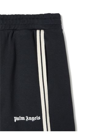 pantalone in cotone nero PALM ANGELS KIDS | PBCH012F24FLE0011003